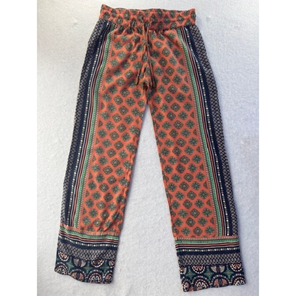 Kenar XS Bohemian Harem Flowy Hippie Gypsy breezy‎ palazzo Tribal wide leg pants
